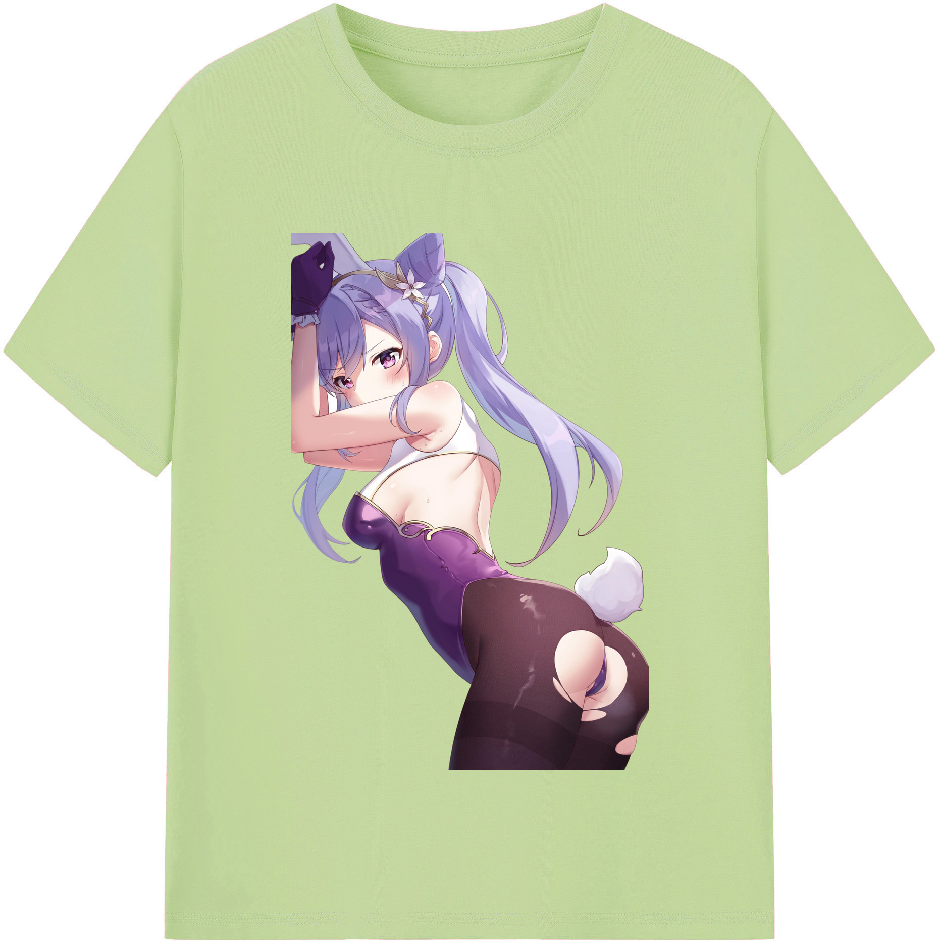 げんし神 刻晴 こくせい genshin Kokusei 綿100％半袖Tシャツ（フロントプリント）